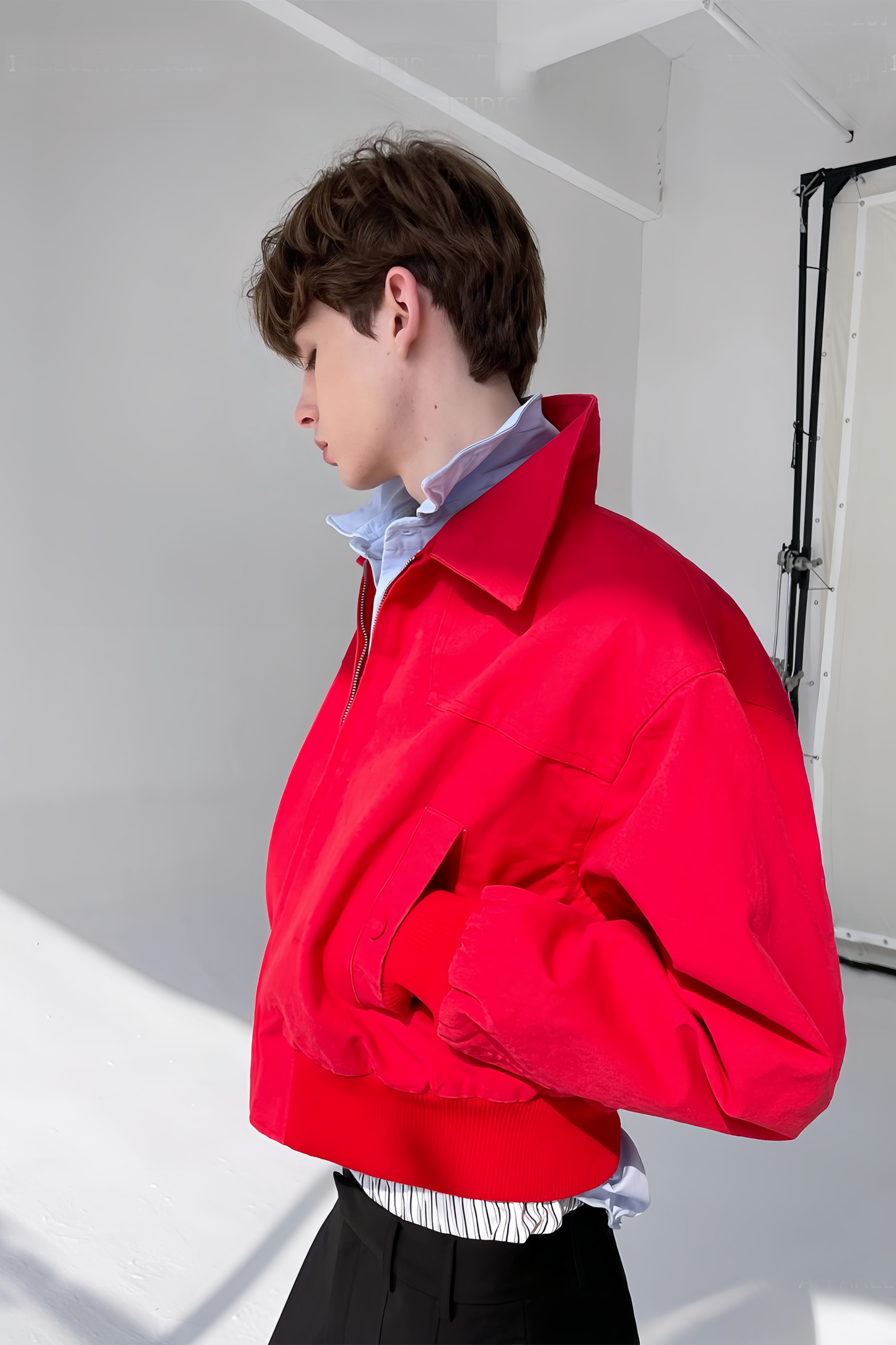 Marcel red cropped jacket
