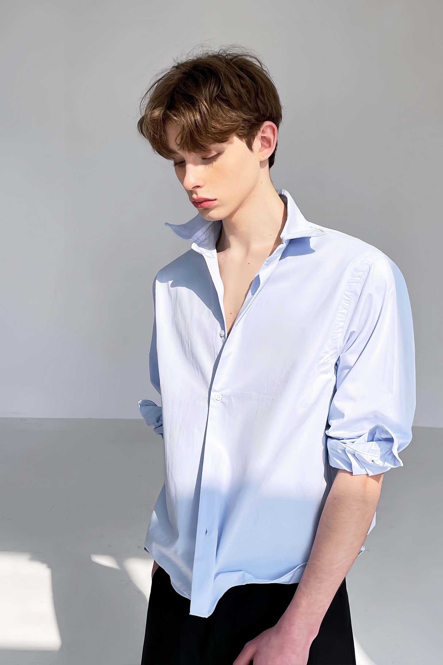 Vic blue shirt