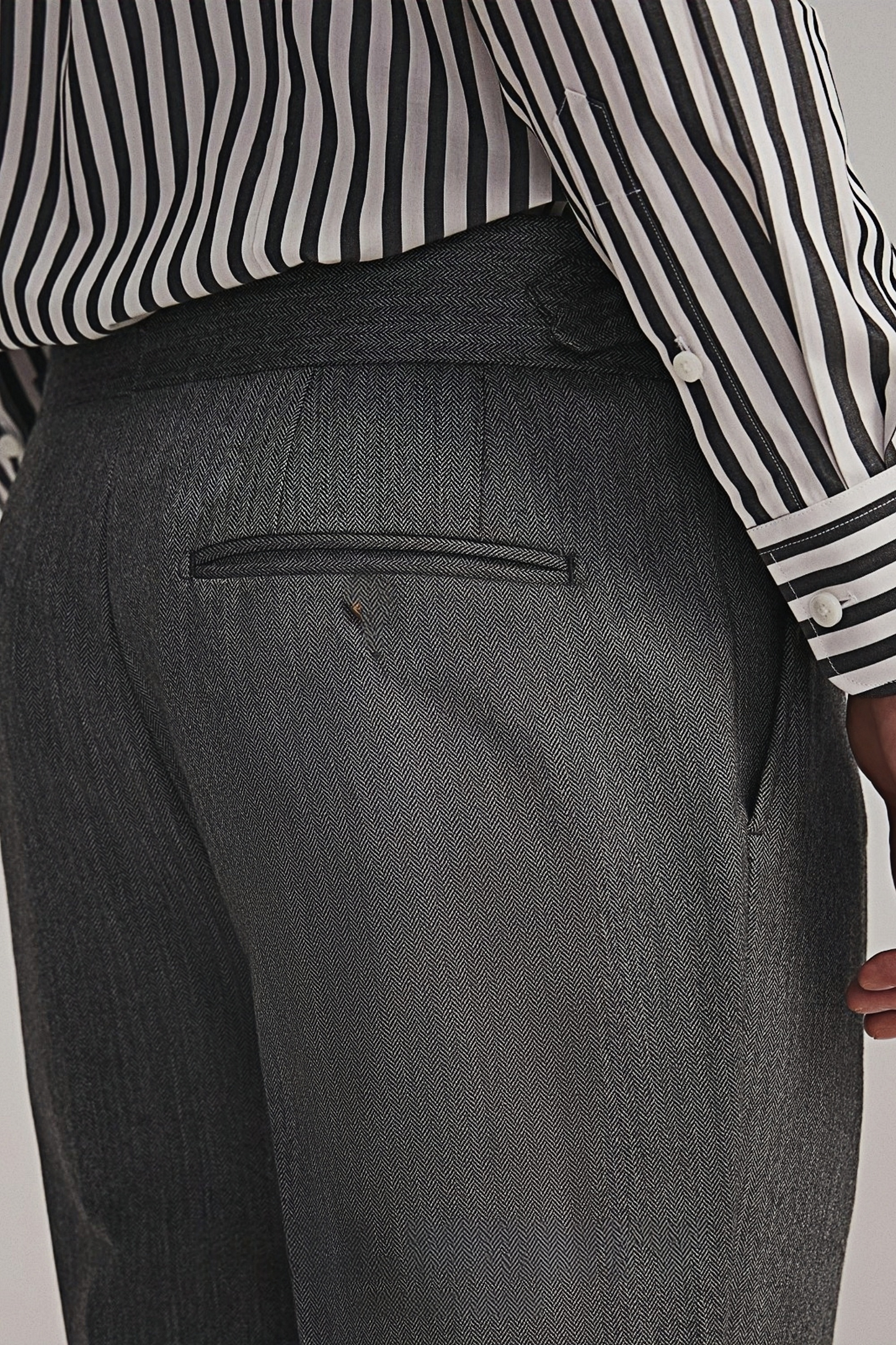 Finn gray flannel trousers