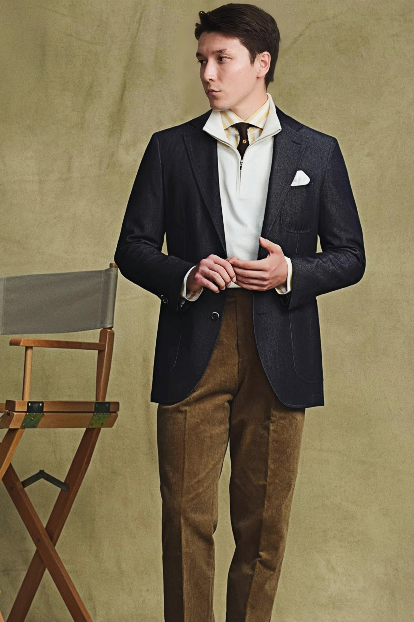 Alistair navy-blue blazer