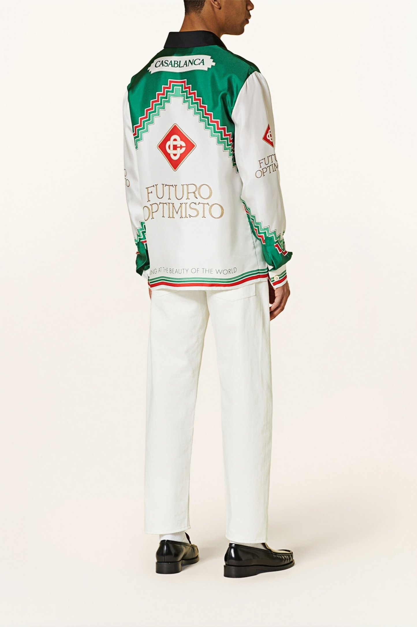 Baptiste white optimistic futuro long-sleeve shirt