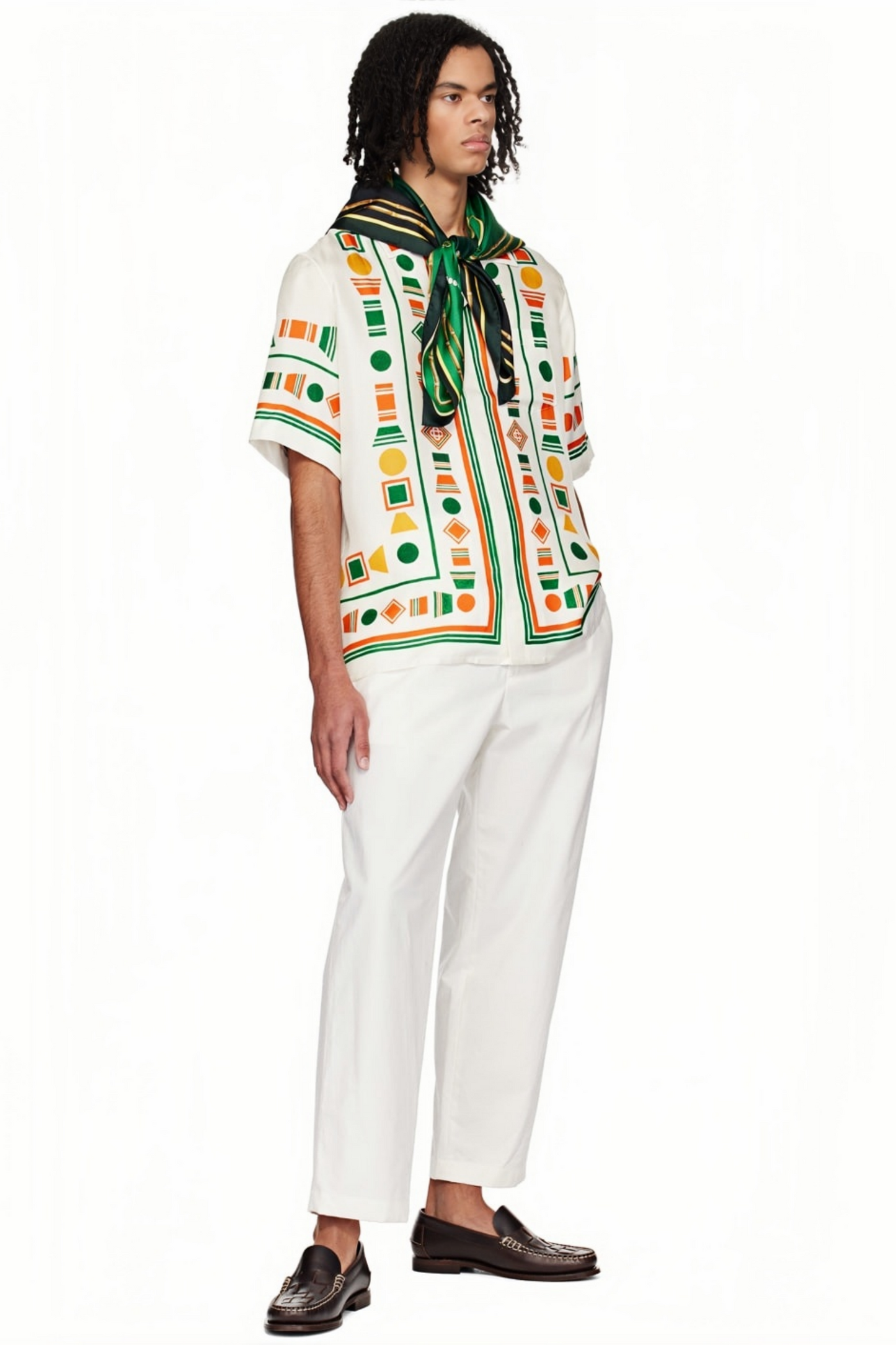 Walter white geometric print short-sleeve shirt