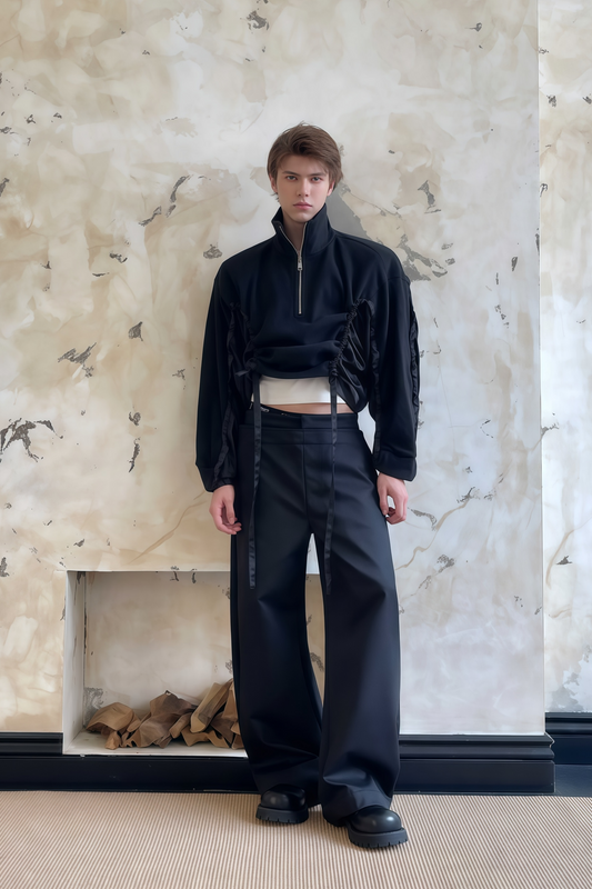 Soren batwing-style drawstring-detail sweatshirt