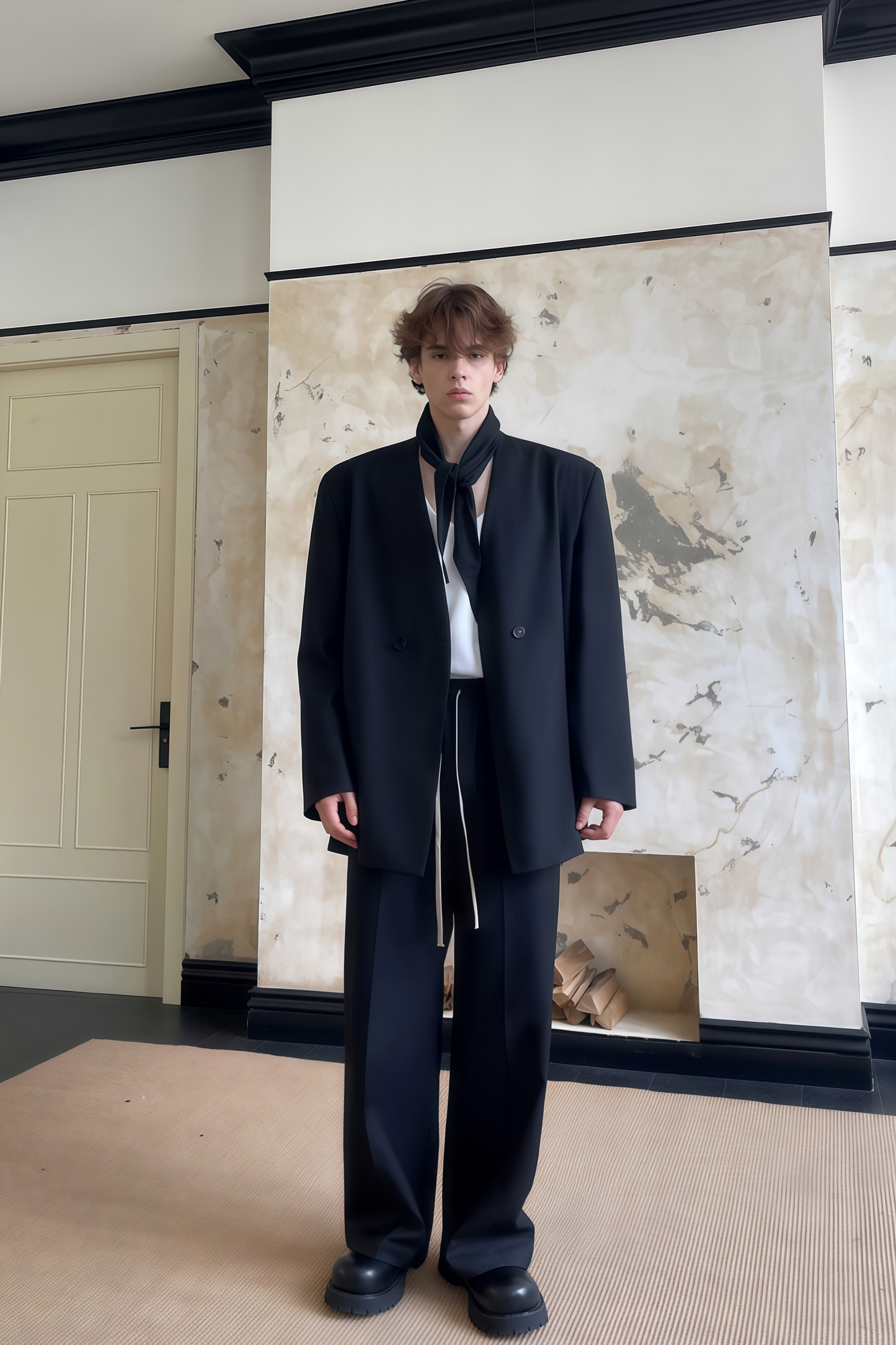 Lorcan black suit