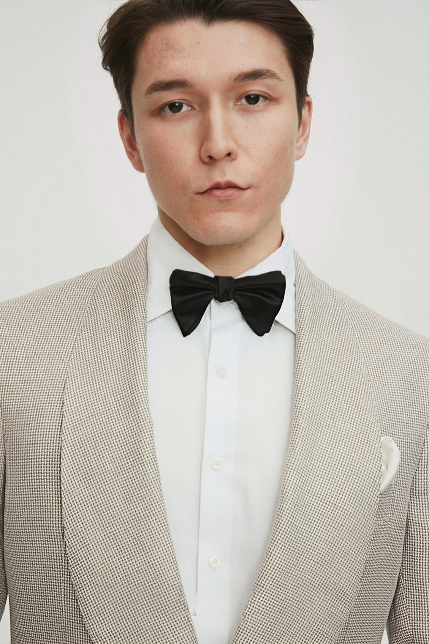 Orion light-khaki shawl-lapels blazer