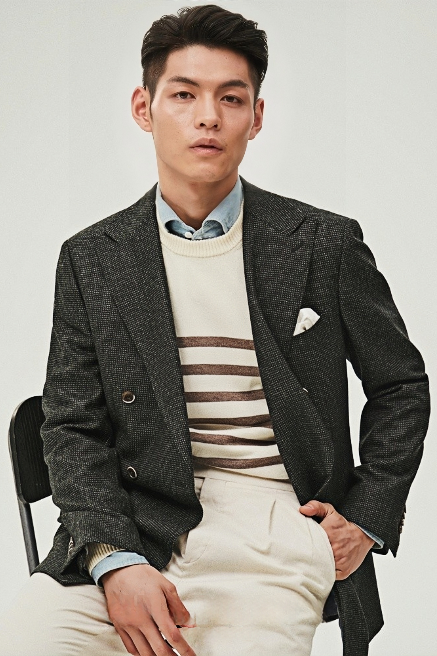 Enzo gray blazer