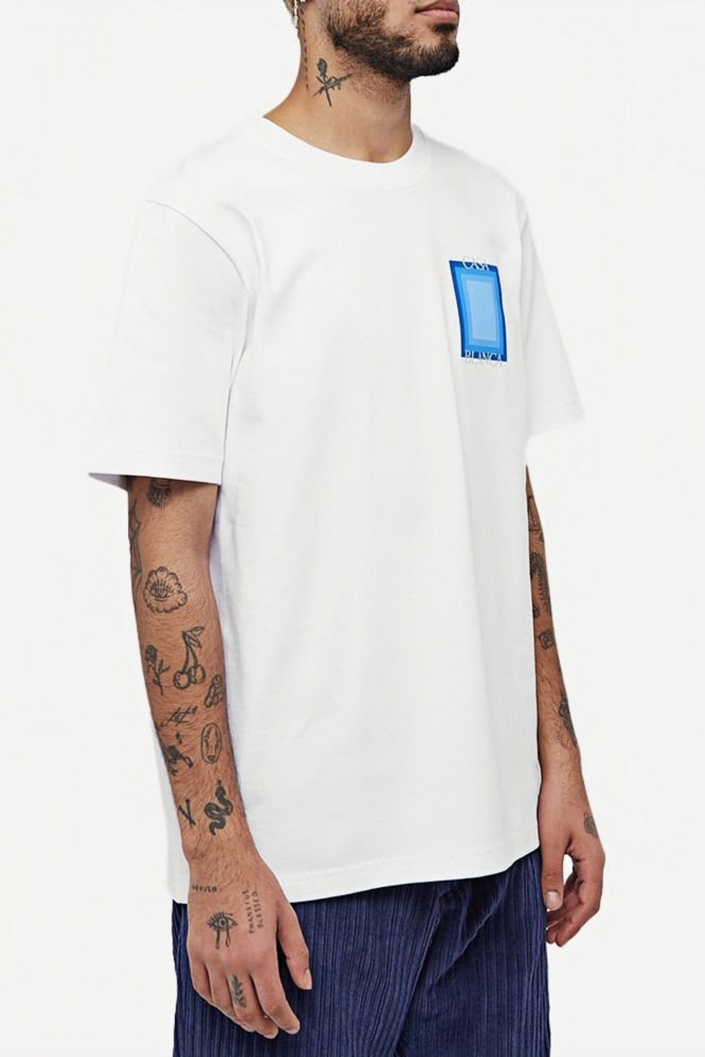 Gabriel white pocket logo t-shirt