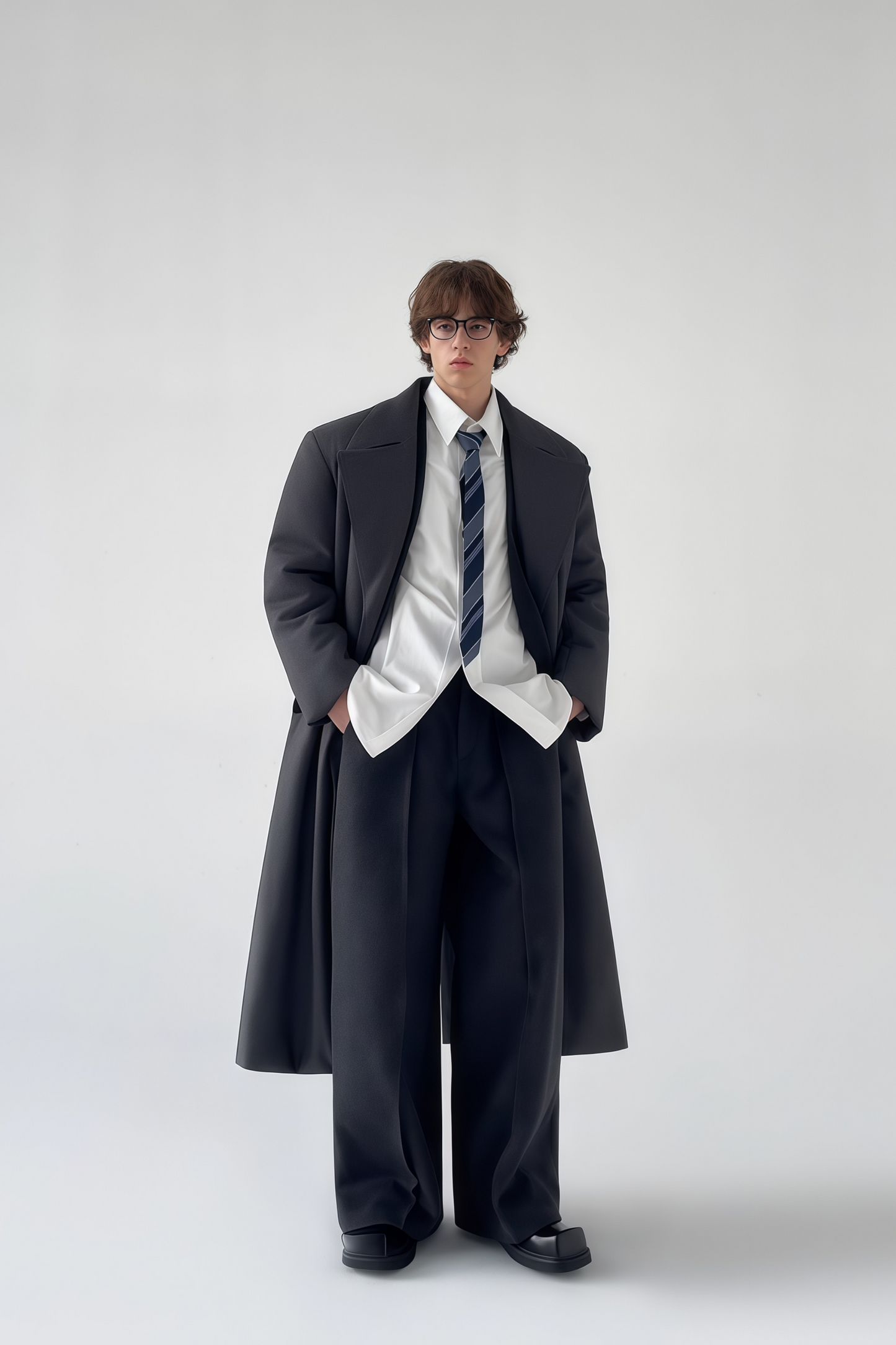 Benedict gray maxi coat