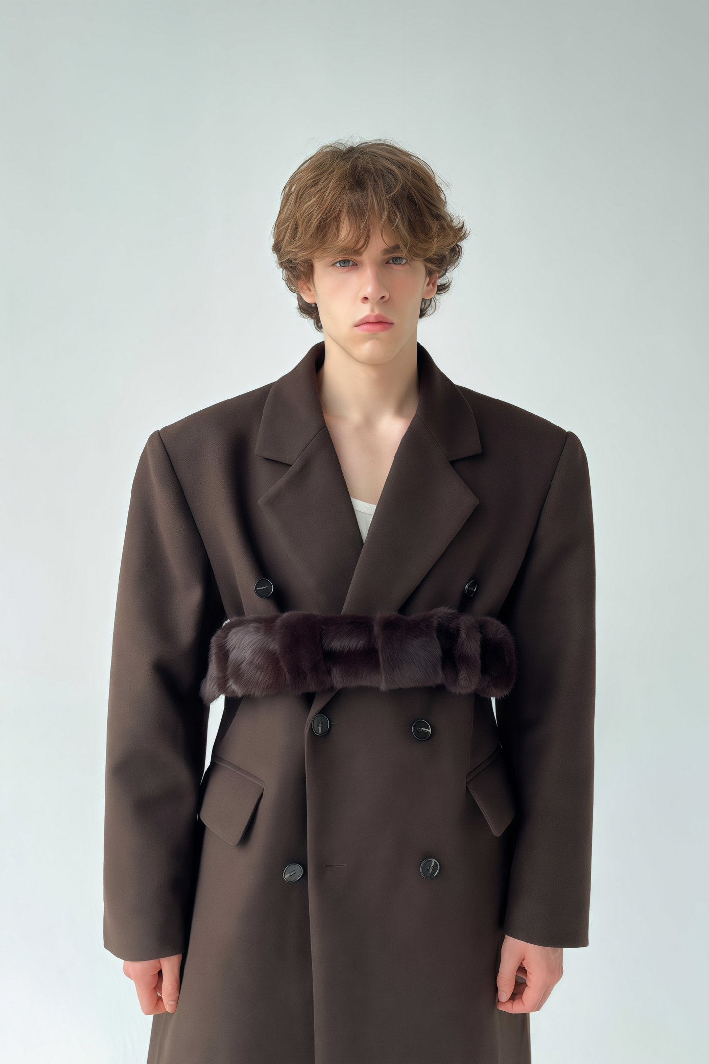 Alexis brown maxi coat