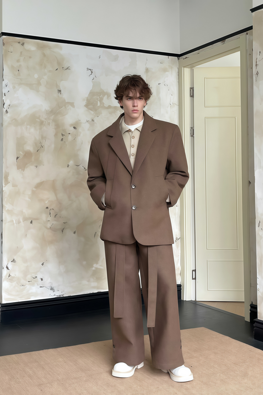 Theon brown suit