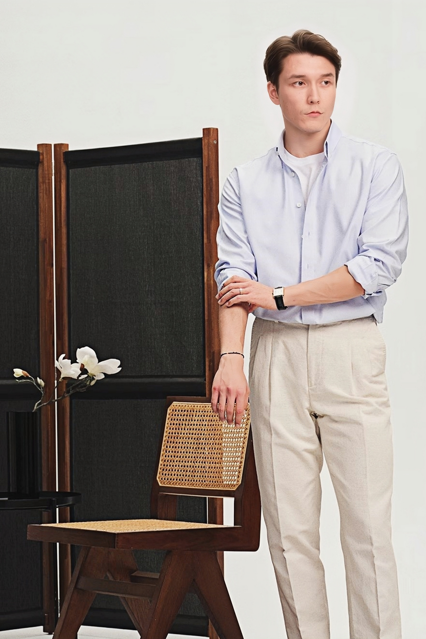 Liam light-blue shirt