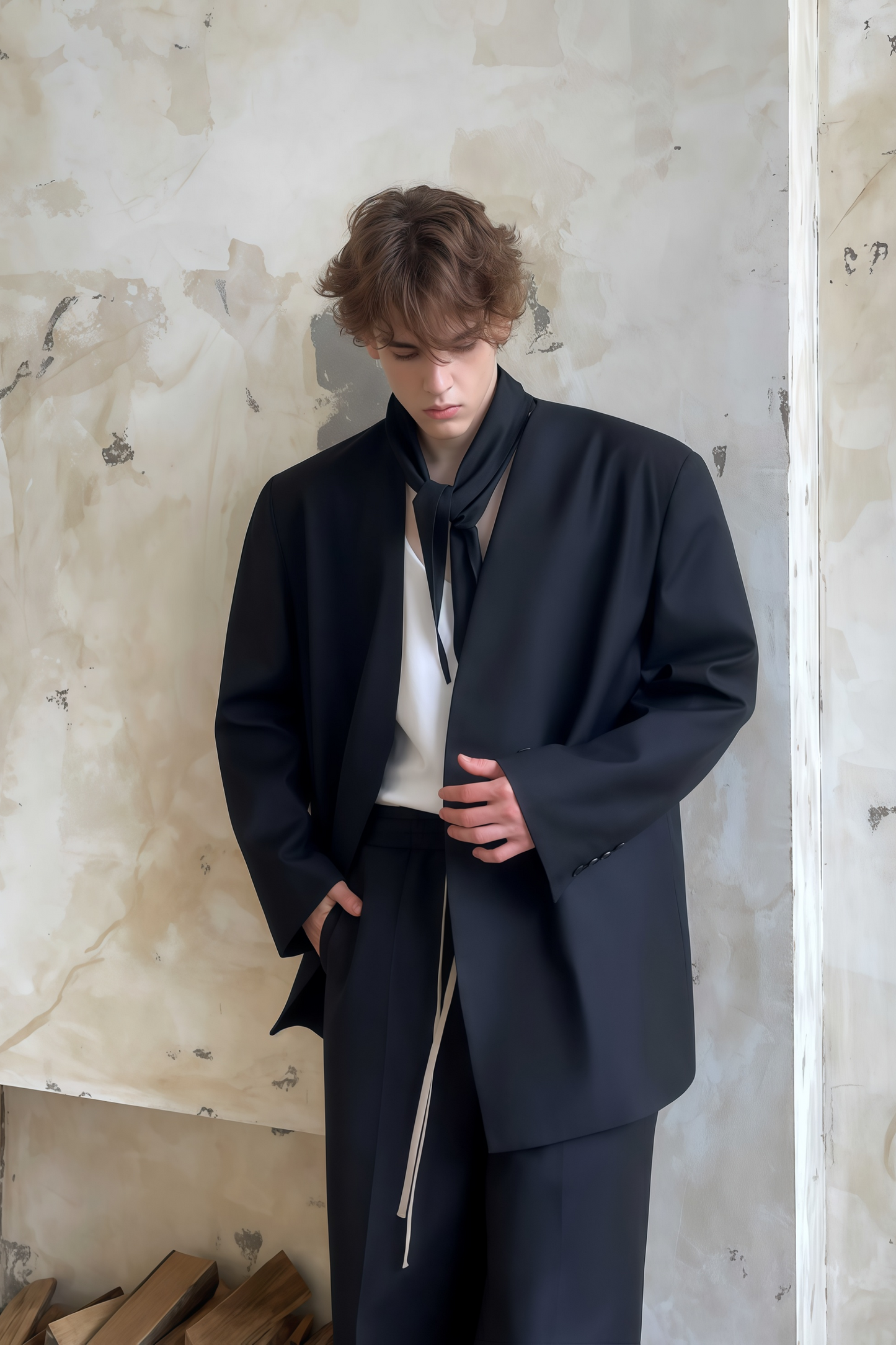 Lorcan black suit