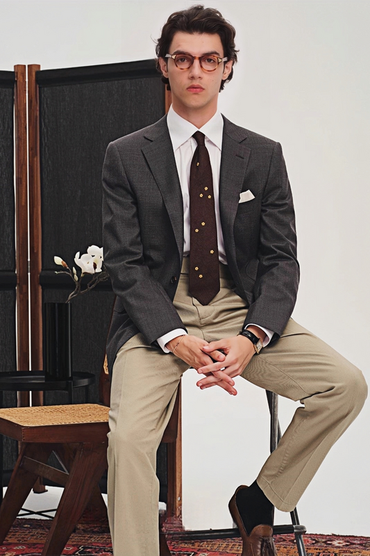 Benedict dark-gray blazer