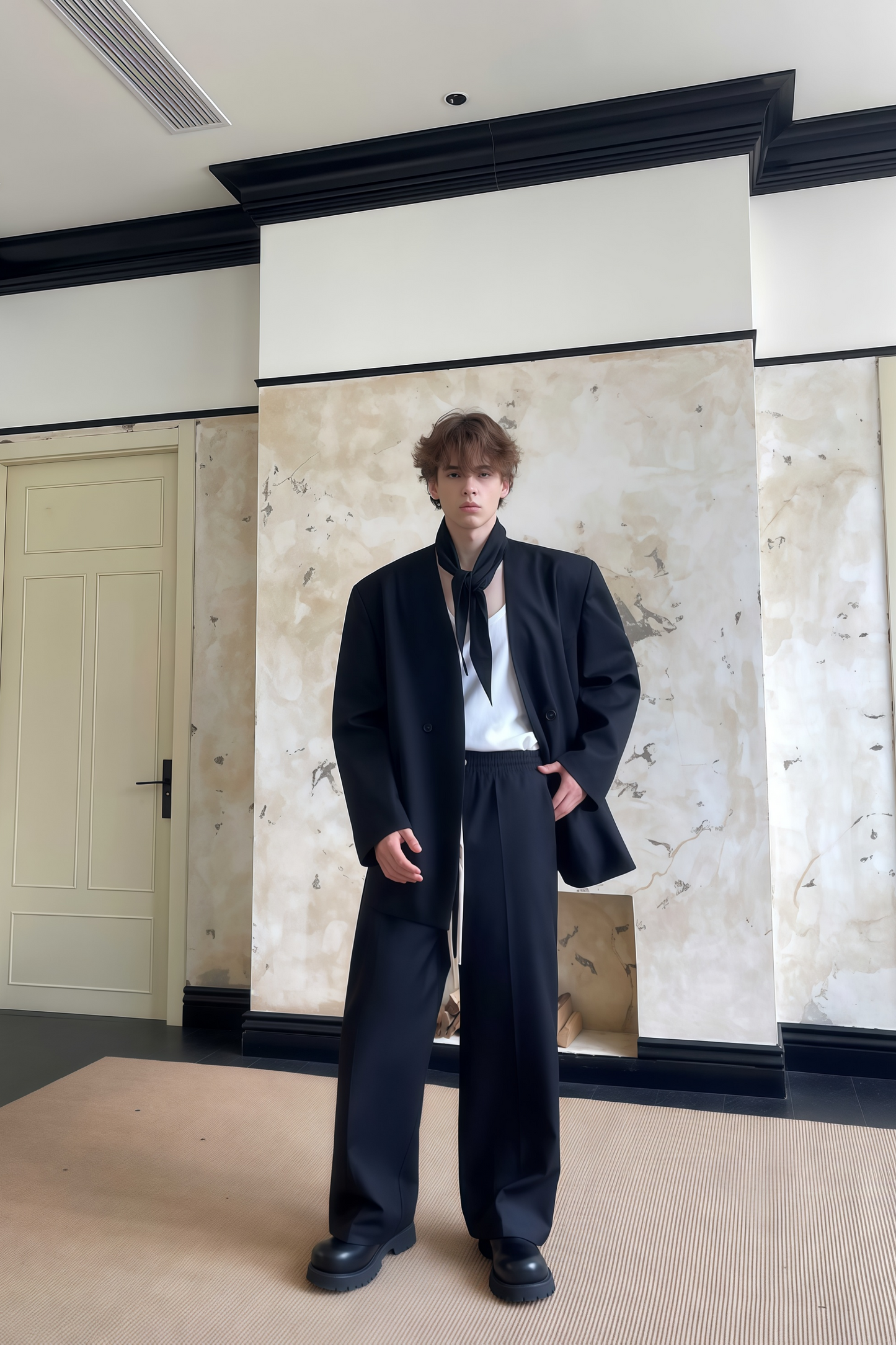 Lorcan black suit