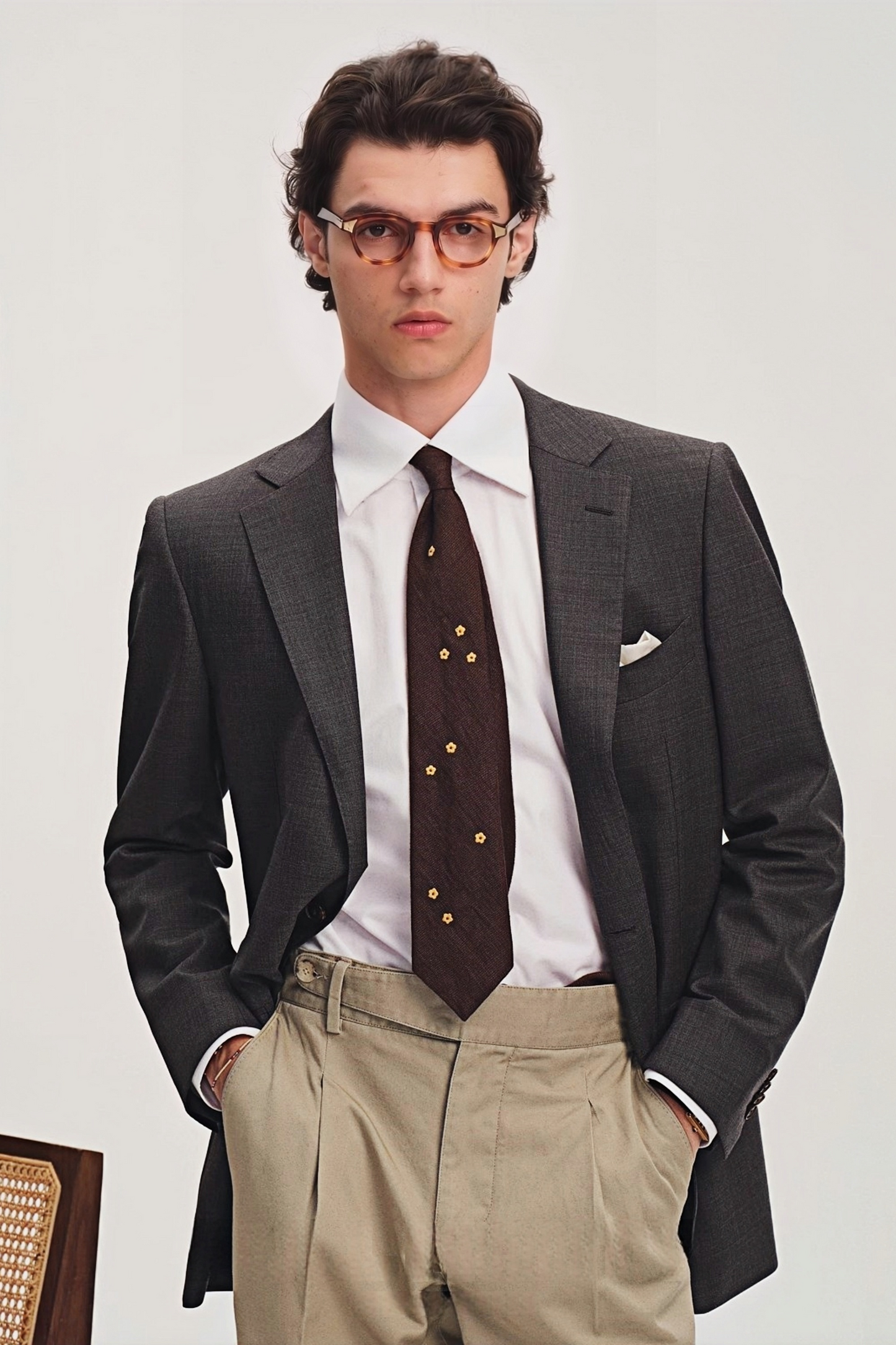 Benedict dark-gray blazer