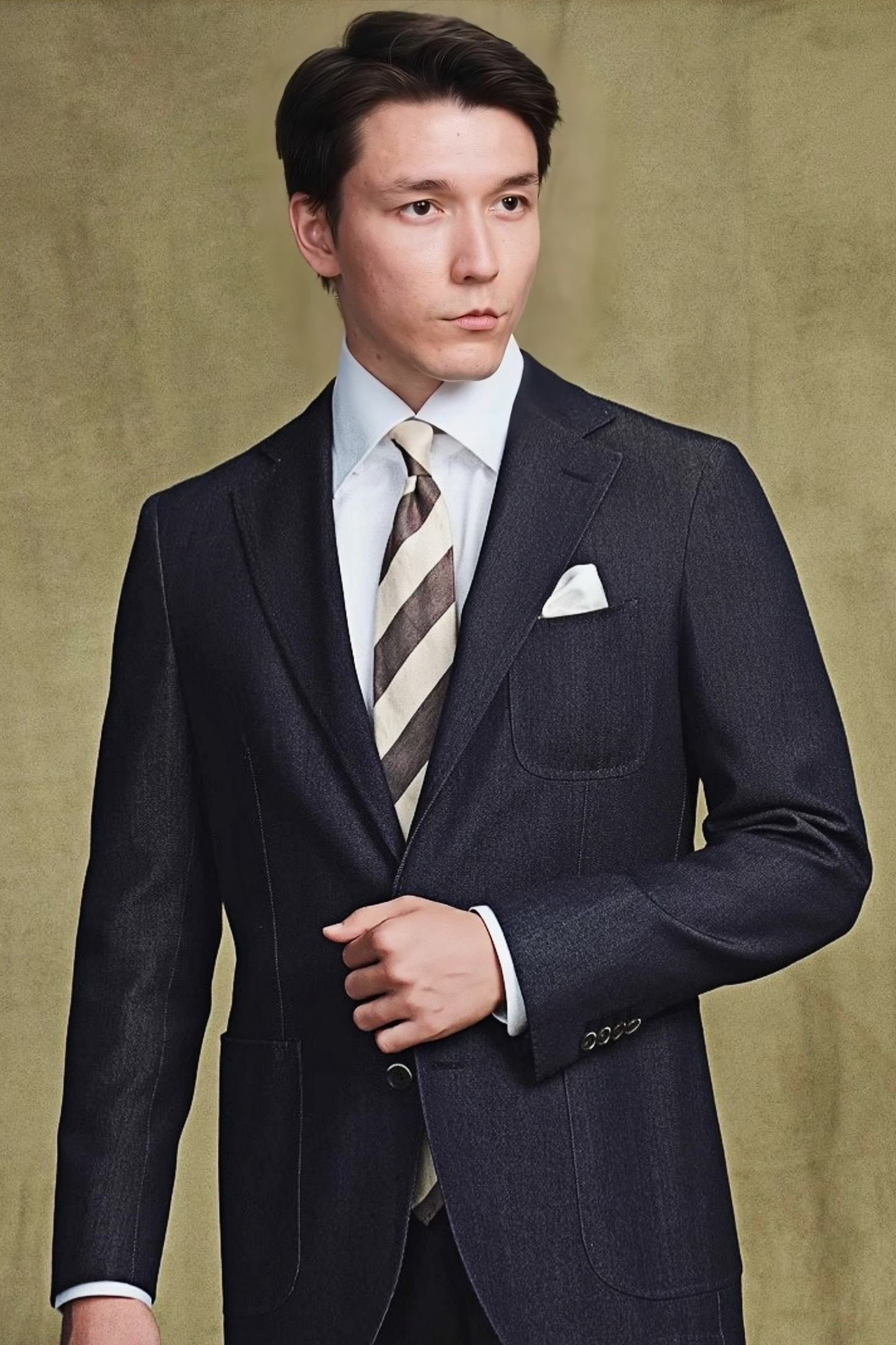 Alistair navy-blue blazer