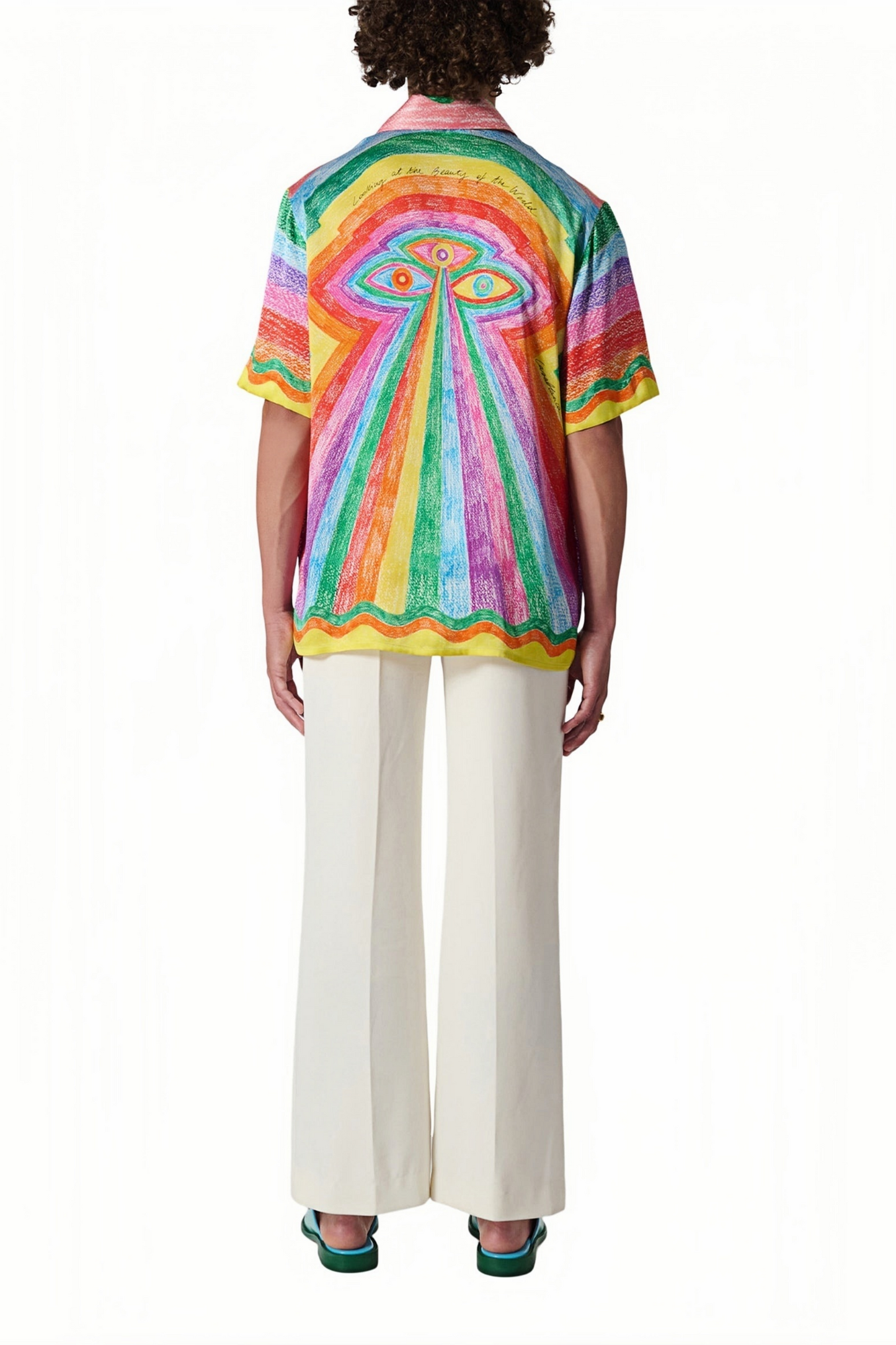 Pascal orange rainbow gradient short-sleeve shirt