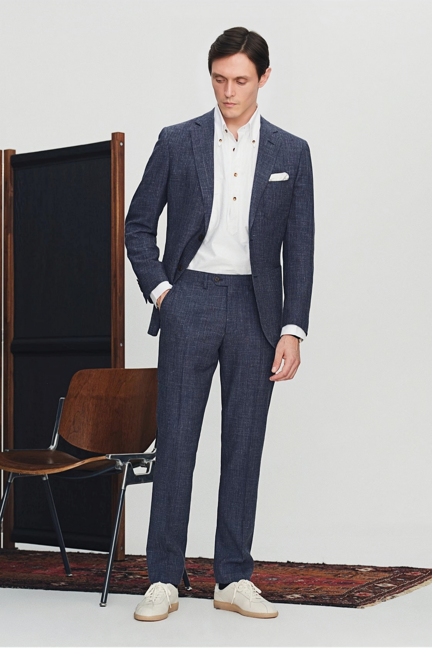 Alistair navy-blue suit