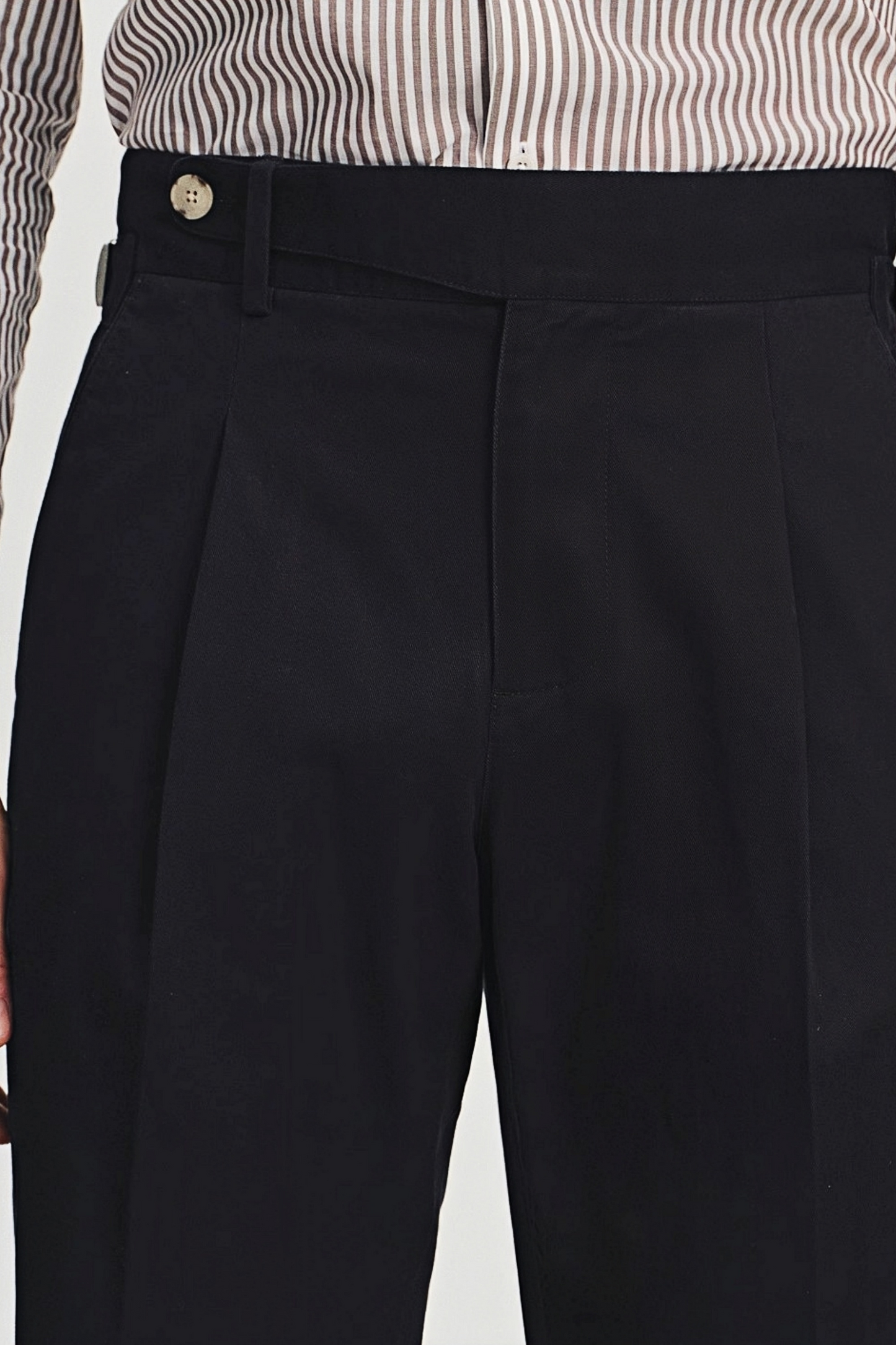 William navy blue trousers