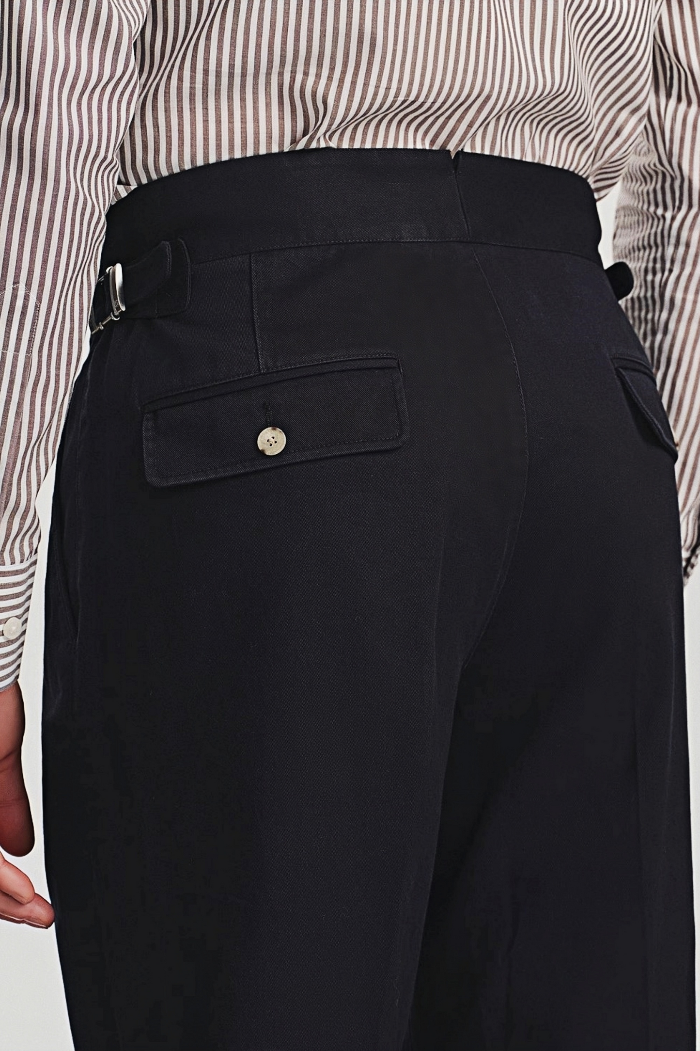 William navy blue trousers