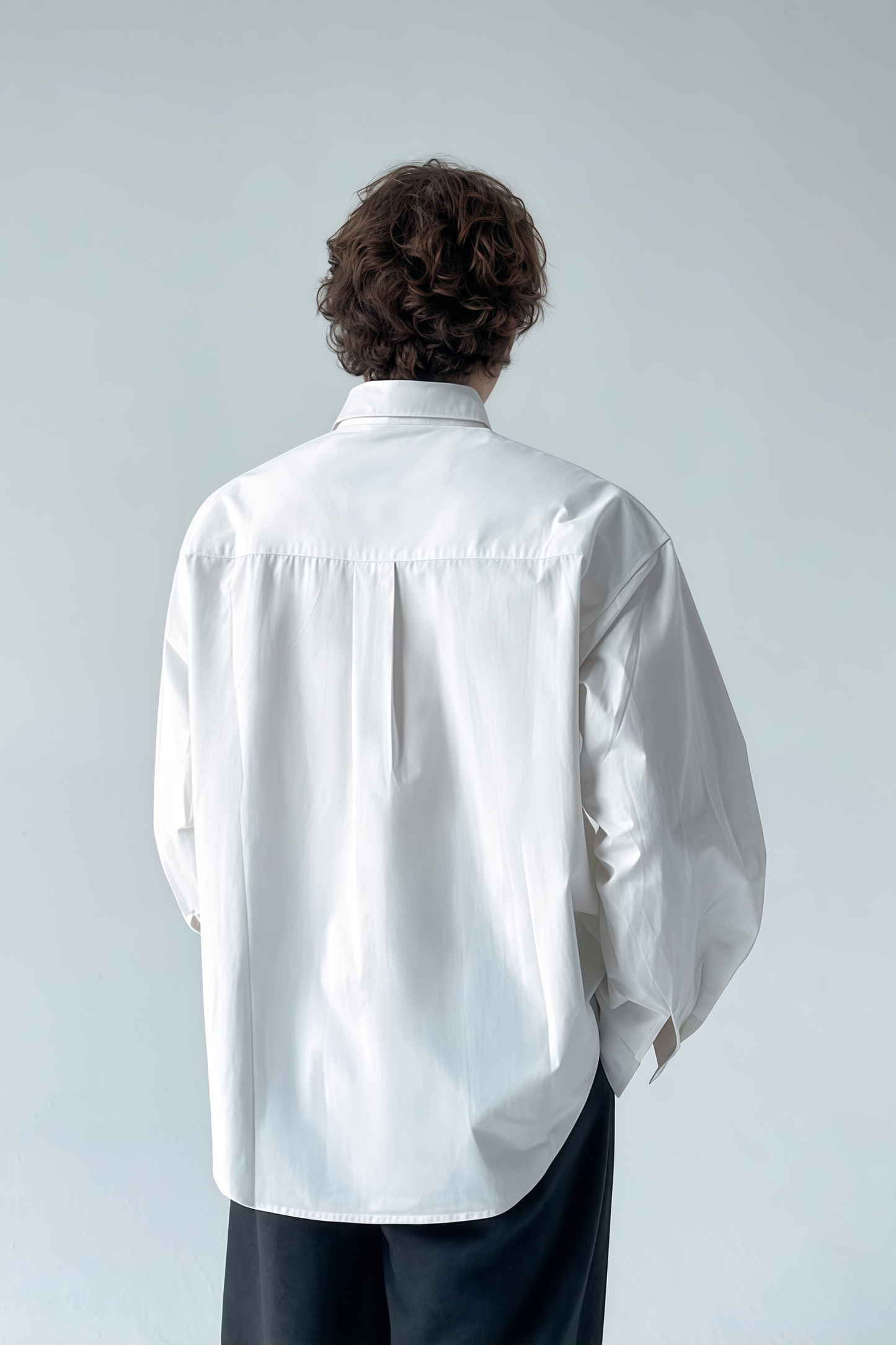 Cassius white deconstructive-design shirt