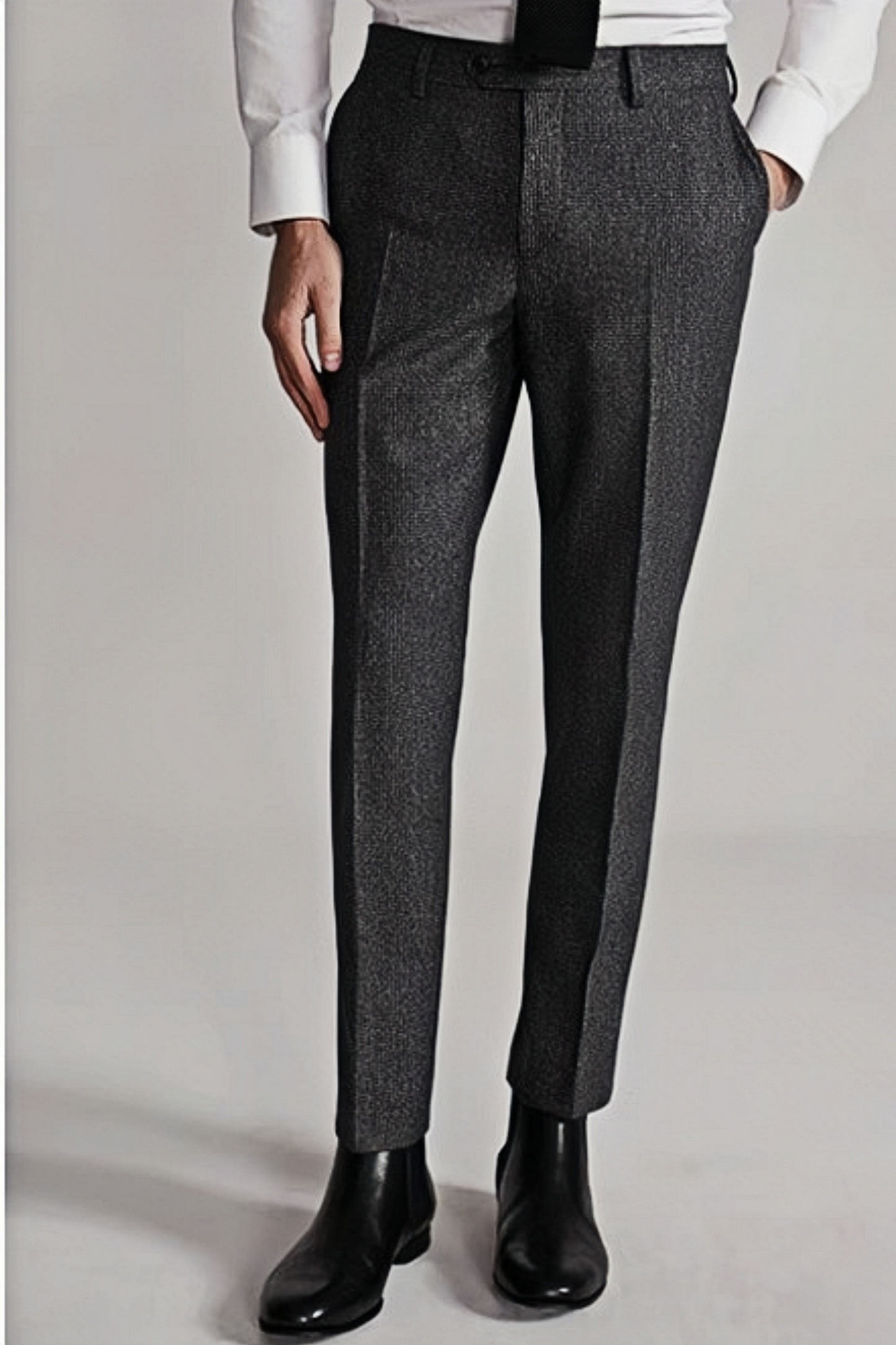 Arlo dark-gray houndstooth suit