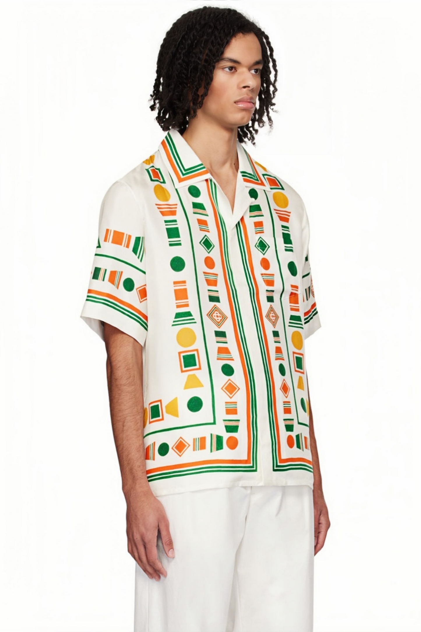 Walter white geometric print short-sleeve shirt