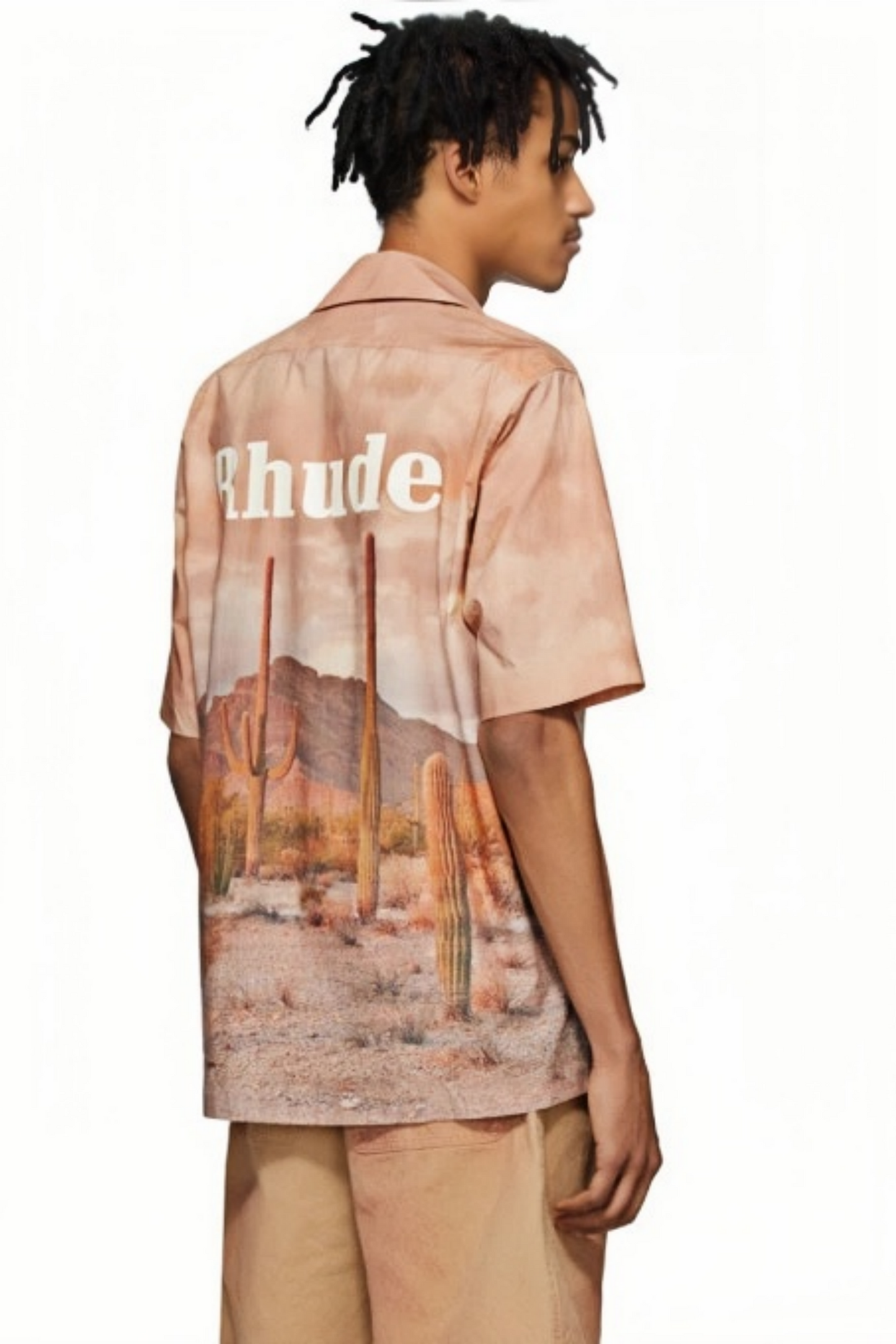 Yann brown desert cactus short-sleeve shirt