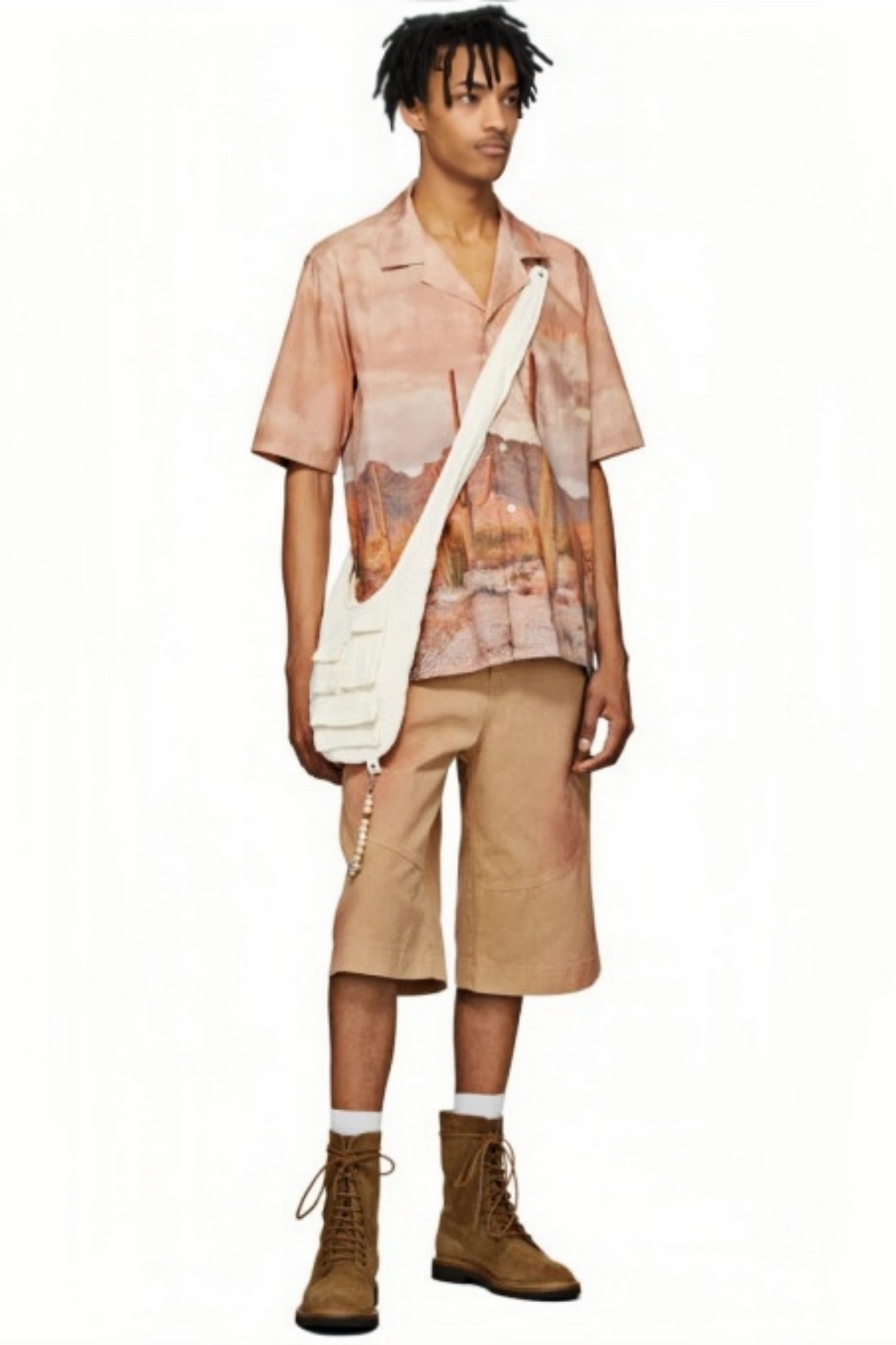 Yann brown desert cactus short-sleeve shirt