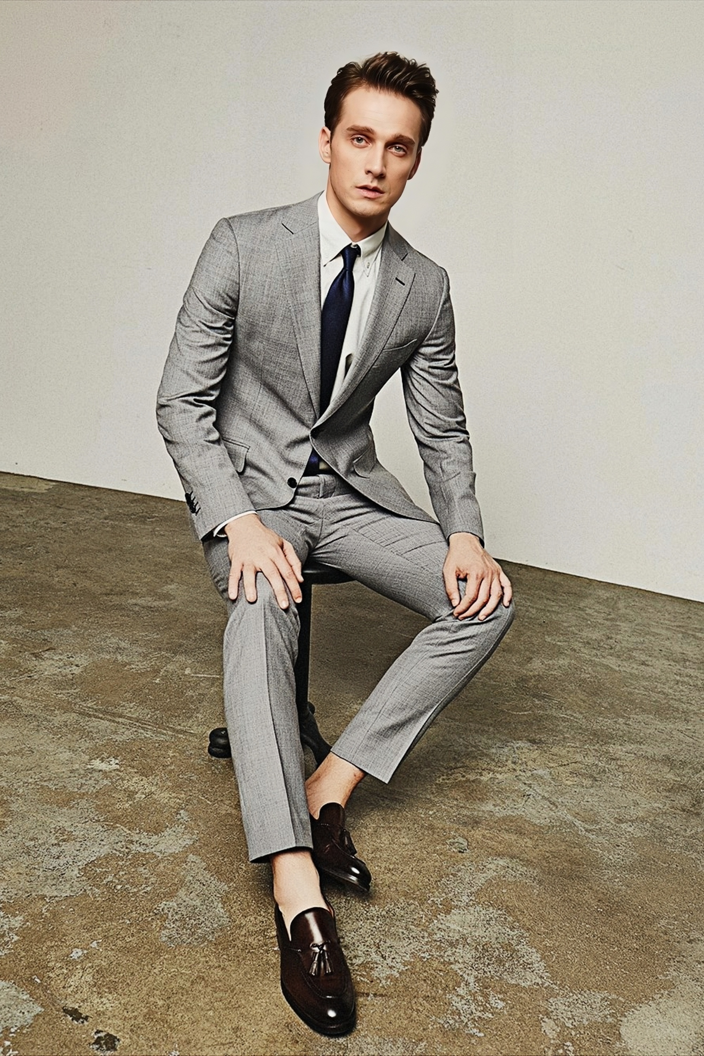 Alistair light-gray suit
