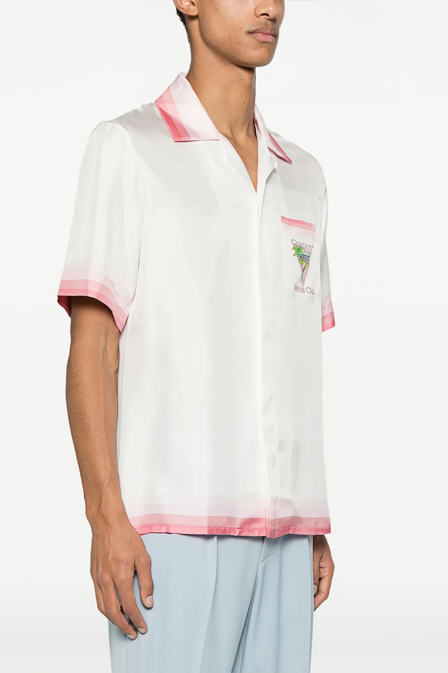 Bernard white tennis club short-sleeve shirt