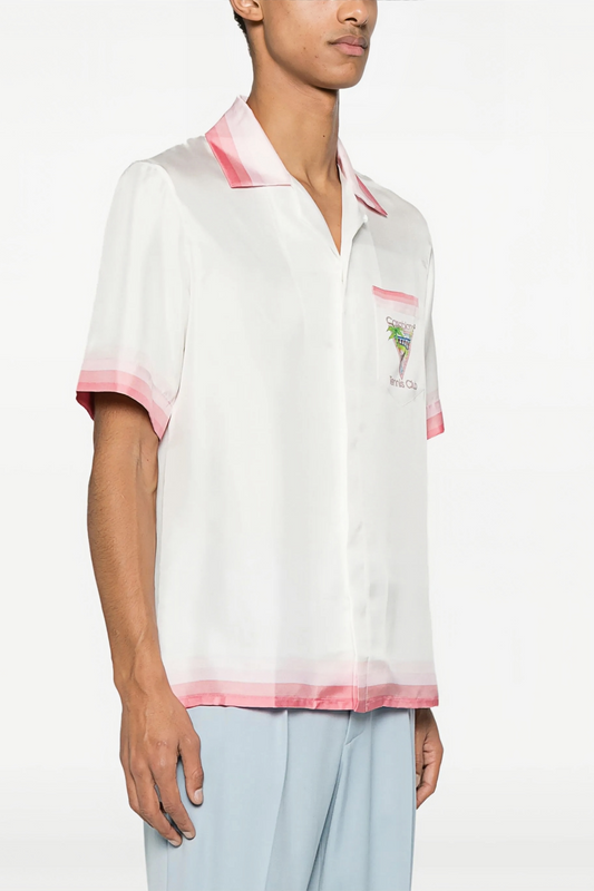 Bernard white tennis club short-sleeve shirt