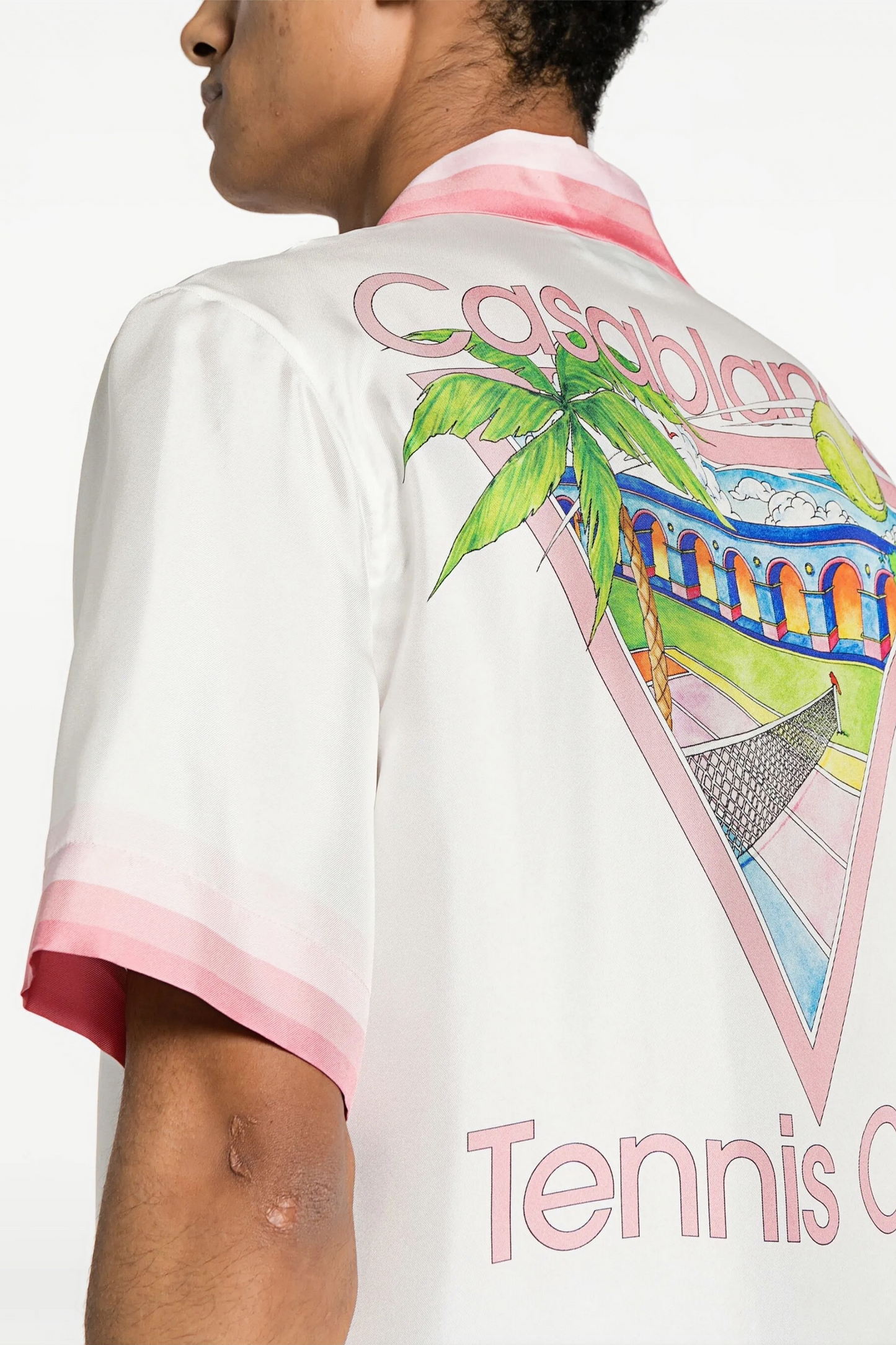 Bernard white tennis club short-sleeve shirt