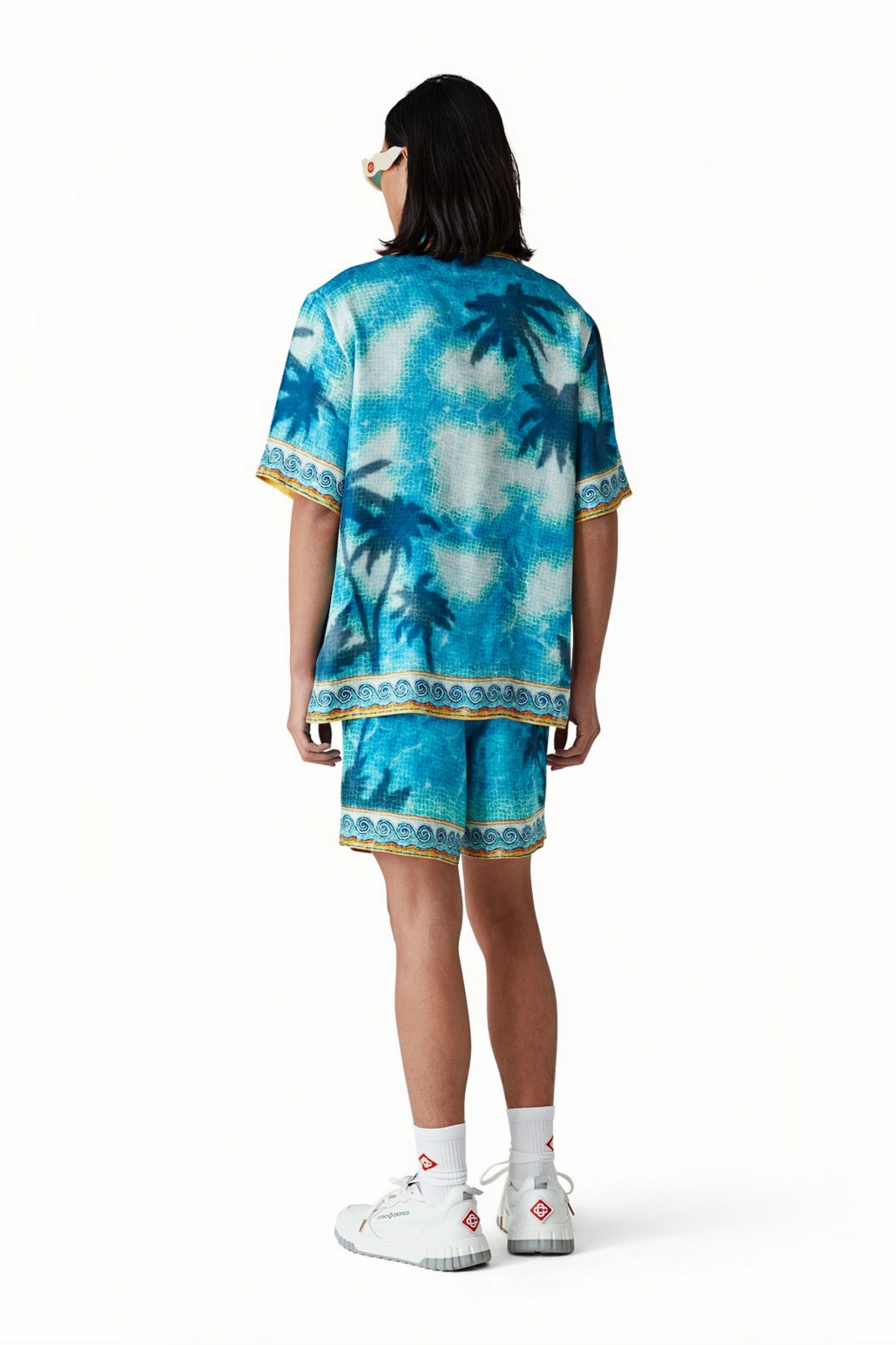 David blue tie dye short- sleeve shirt