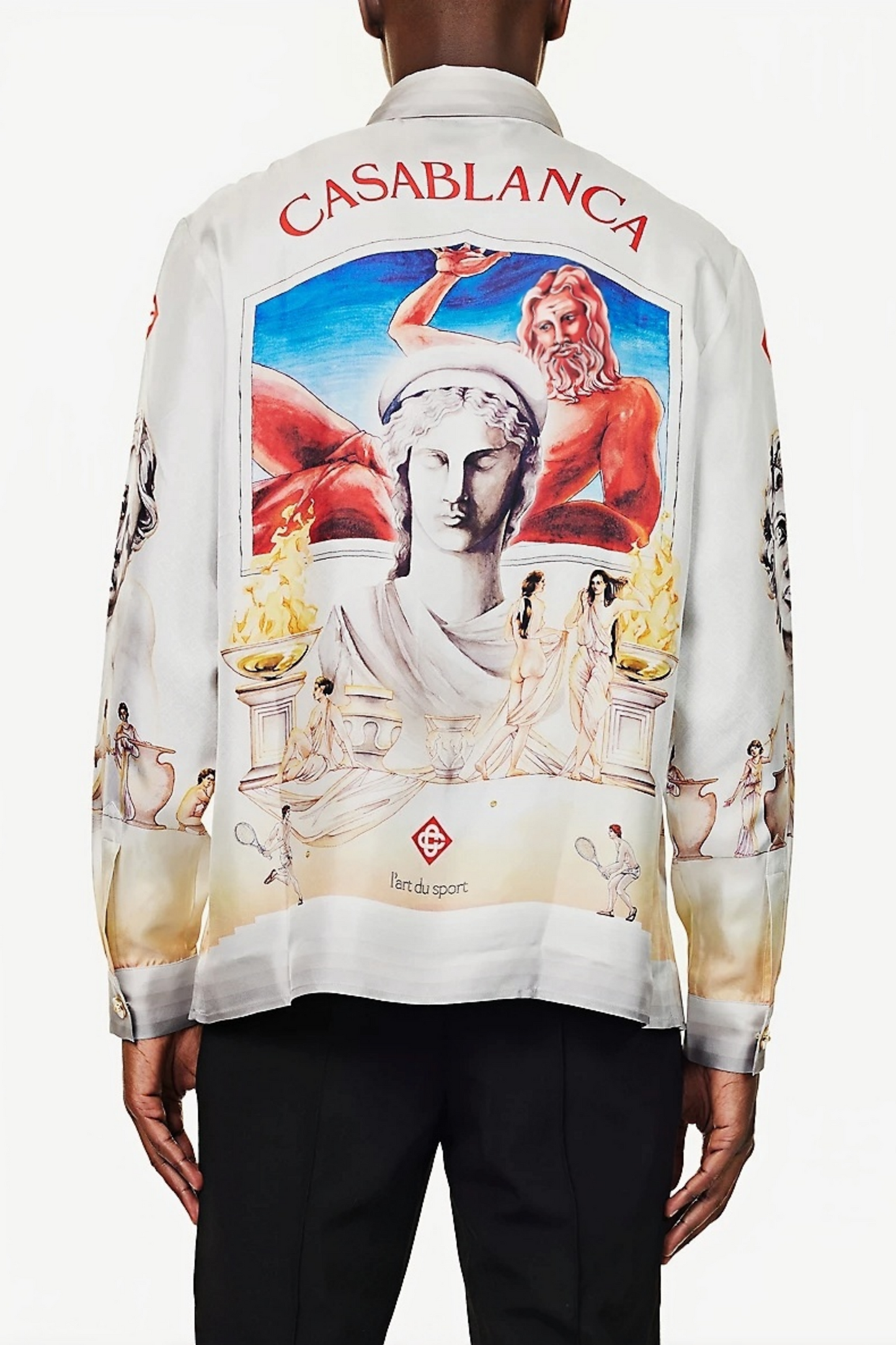 Tyler white classical long-sleeve shirt